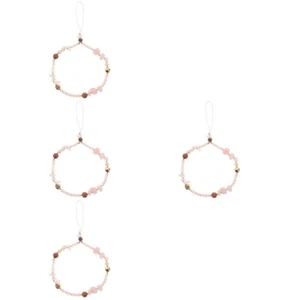 Set of 4 Handyriemen Fräulein Handyanhänger Perlenbesetztes Telefon-Umhängeband - Zdjęcie 1 z 12