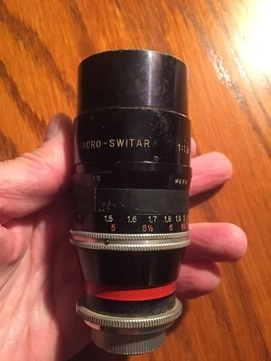 Kern Macro Switar 75mm f/1.9 C Mount Lens - Image 1 of 4