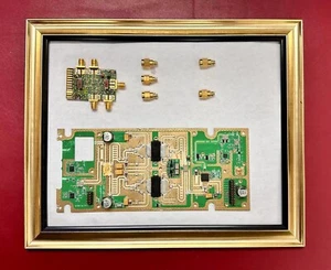 Gold Plated Circuit Board Wall Decor Handcrafted (with photo frame)  - Picture 1 of 1