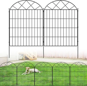 5 Panels Decorative Garden Fence 40"(H) X 12.5Ft(L), No Dig Animal Dog Barrier F - Picture 1 of 8