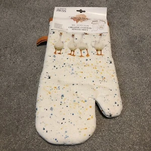 The Linen Press - Bree Merryn - Goose Women Organic Cotton Single Oven Mitt -New - Picture 1 of 4