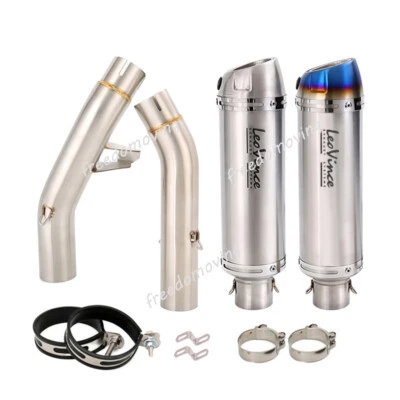 Silenciador silenciador tubo de escape enlace medio izquierdo y derecho para Yamaha FJR1300 2001-2023 Foto 1 de 4