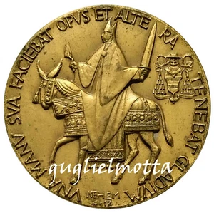 CARDINALE GIACOMO LERCARO GIUBILEO SACERDOTALE 1964 MEDAGLIA VEROI - Picture 1 of 2