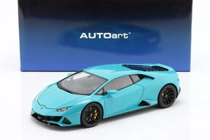 LAMBORGHINI HURACAN EVO 2019 Glauco blue - 1/18 - AUTOart - Picture 1 of 9
