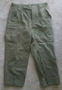 Bawi German Vintage 1960s Military Heavy Duty Cargo Pants Heavy Wool - Picture 1 of 12