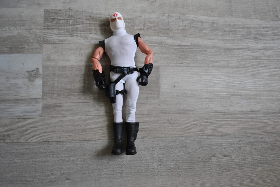 Vintage 1996 GI Joe Storm Shadow Action Figure 11" Cobra Ninja Hasbro White - Image 1 of 2