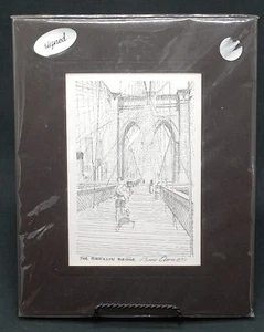 Bruce Arvon Art Print New York Brooklyn Bridge - Picture 1 of 5
