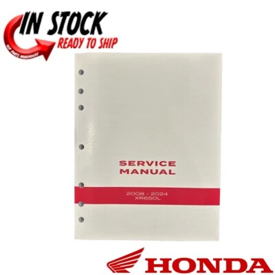HONDA SERVICE MANUAL REPAIR BOOK 2008-2024 XR650L OEM AUTHENTIC 61MY662 - Image 1 of 4