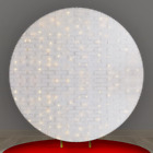 7.5ft / 230cm Round Backdrop Cover Party Photo Background White Wall Lights