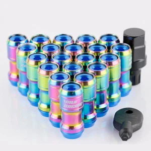 M12*1.5 Volk Racing Multicoloured&Blue Formula Steel Car Wheels Rims Lug Nuts - Picture 1 of 9