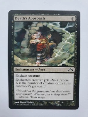 MTG Magic The Gathering Card Death's Approach Enchantment Aura Black Gatecrash  - Image 1 of 2