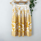 VINTAGE | Floral Print A-Line Skirt H257