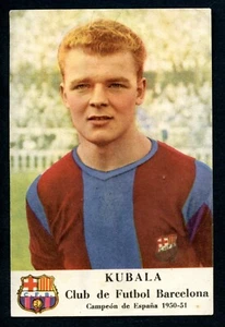1951 CHAMPANA CASTELLBLANCH F.C. BARCELONA LASZLO KUBALA Rookie Card RC - Bild 1 von 2