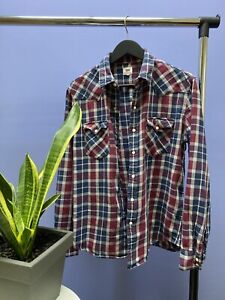 Levi’s Double Pockets Plaid Flannel Shirt Travis Scott Shirt Size L Collared