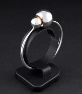Brazalete de ley GEORG JENSEN # 509. Oro. CUEVA. Jacqueline Rabun. 3530850. RARO! - Imagen 1 de 6