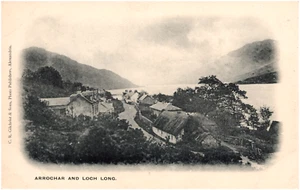 Arrochar and Loch Long Scotland Hotel & Houses 1900s Antique Postcard - Picture 1 of 2