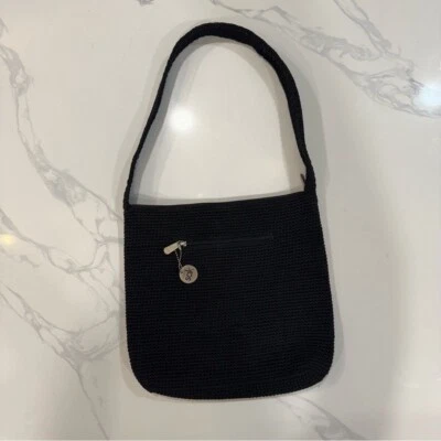 Bolso Tejido Clásico Original THE SAK De Colección Con Etiqueta Logo Negro Foto 1 de 4