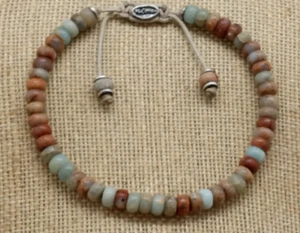 M. Cohen men's / unisex silver and multicolored stone bracelet sterling 925 - Picture 1 of 11