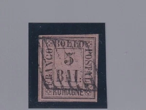 1859 Romagne: Wert Im Bilderrahmen 5b. Violett (n°6) Ben Marginato. 427/s35 - Picture 1 of 2