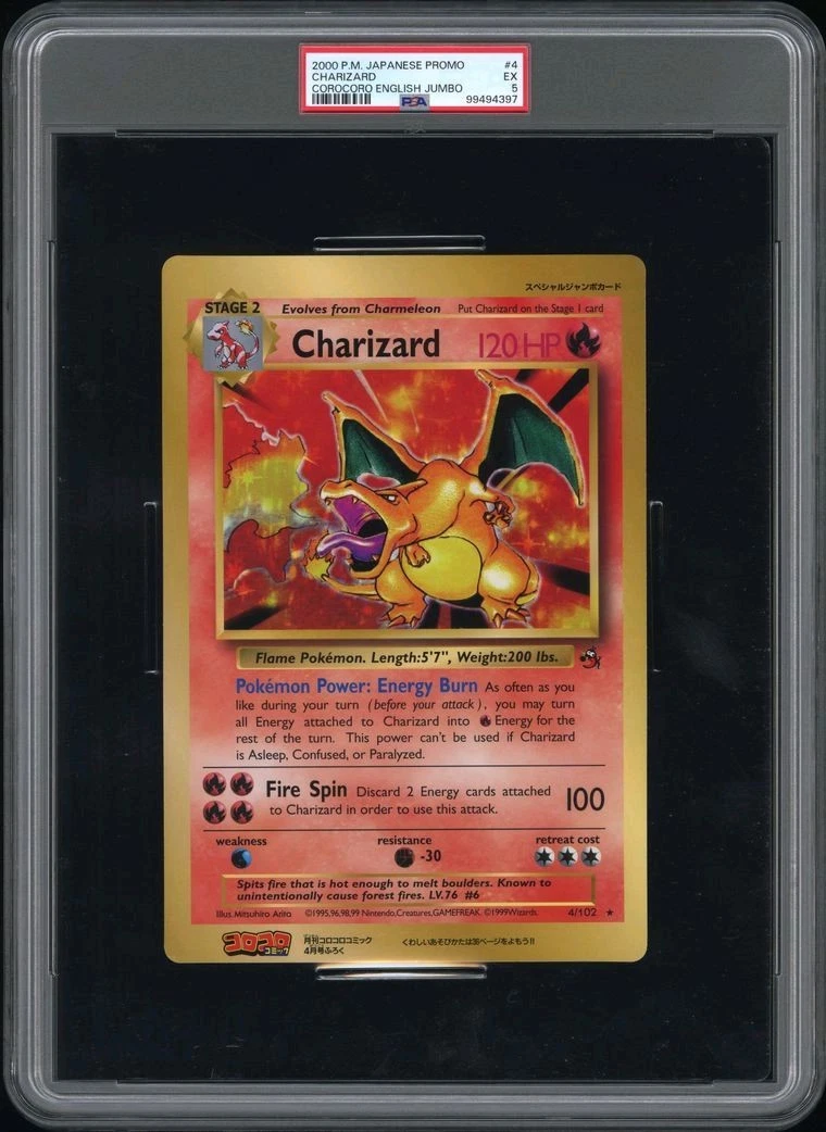 Pokémon TCG Grade 5 Charizard Individual Collectible Card Game