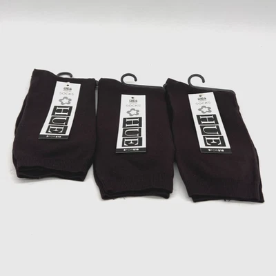 1 Pair HUE Brown Body Socks One Size U5995 Nylon & Spandex Made in the USA - Image 1 of 4