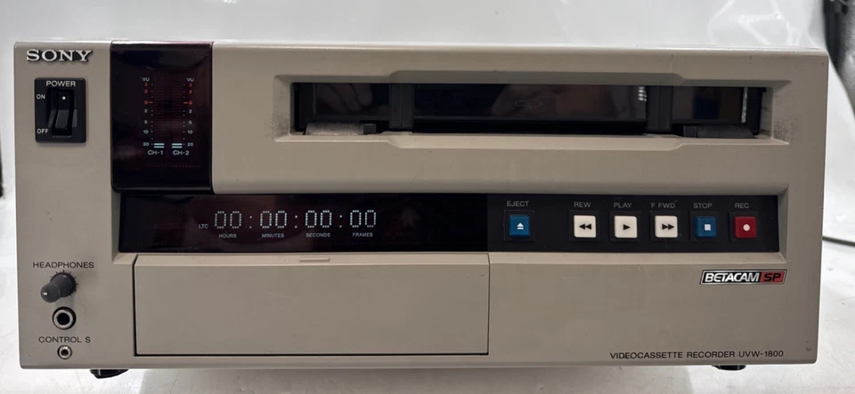 Sony UVW-1800 Betacam SP Videocassette Player Recorder - POWERS ON - EB-19310 - Bild 1 von 4