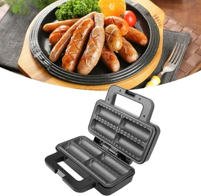 Sausage Roll Maker 800W Double Sided Heating Hot Dog Bread Rolls Maker Breakfast - image 1 of 4