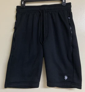 Men's Shorts Size S Pull-on 2 Zippered Pockets Heavyweight Sweatpants US Polo - Picture 1 of 13