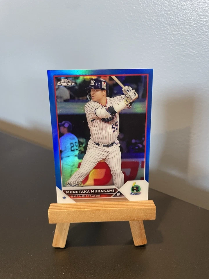 Munetaka Murakami 2023 Topps Chrome NPB #153 Blue Refractor 146/150 MLB Next - Image 1 of 3