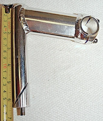 Vástago de bicicleta de carretera de 110 mm de aluminio NOS HL pluma de 22,2 mm, abrazadera de barra de 25,4 mm, elevación de -17 ° Foto 1 de 4