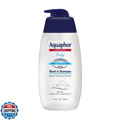 Aquaphor Baby Wash and Shampoo - Solución 2 en 1 suave y sin lágrimas para Baby’s S Foto 1 de 4