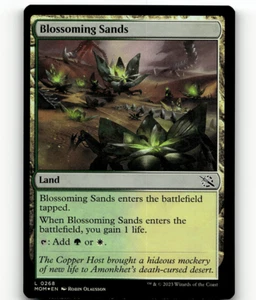 FOIL - MTG Blossoming Sands 268 March of the Machine Land - Picture 1 of 1