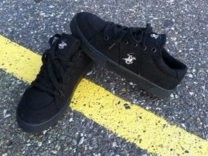 BEVERLY HILLS POLO LACE-UP MENS SNEAKER - BLACK  - Picture 1 of 1