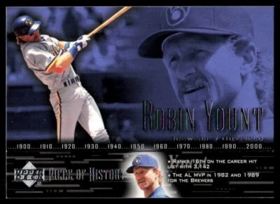 Robin Yount Milwaukee Brewers #51 2002 Upper Deck Piece of History Foto 1 de 2