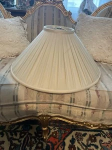 Big Off White Triangular Lampshade Sold As Is - Picture 1 of 11