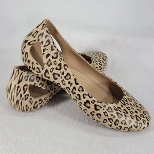 Crocs Zapatos Mujer 7 Leopardo Ballet Planos Sin Cordones Tobogán Estampado Animal Guepardo - Imagen 1 de 11