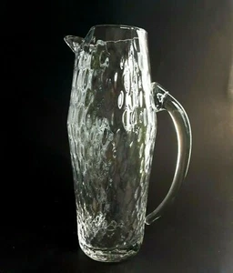 Vintage Honeycomb Optic Clear Cocktail Pitcher - Picture 1 of 5