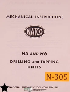 Manual de instrucciones de unidades de perforación y golpeteo Natco H5 y H6 - Imagen 1 de 2