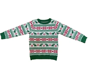 new CHRISTMAS SWEATER Boys Girls Toddler sz 5T (120) reindeer pullover winter - Picture 1 of 4