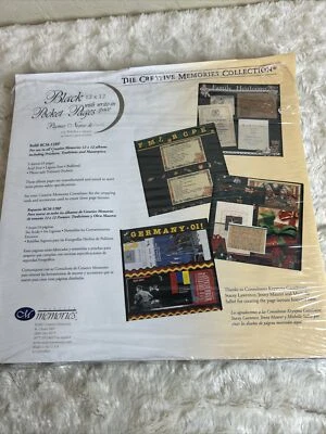 Creative Memories Fundas Retrato Negras 12 x 12 Recarga RCM 12BPS 5 Hojas 2001 Foto 1 de 4