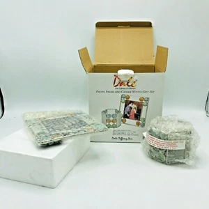 Dale Tiffany Photo Frame & Votive Candle Gift Set Picture Frame Candle Holder - Picture 1 of 6
