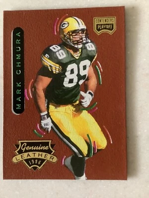 1996 Playoff Contenders Genuine Leather #82 Mark Chmura  Green Bay Packers - Image 1 of 2