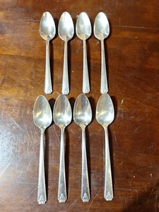 Oneida Prestige Bordeaux 8 Teelöffel Vintage Silberteller Besteck - Bild 1 von 6