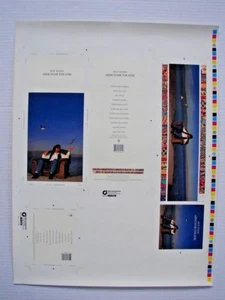 JEFF LYNNE 1990 ARMCHAIR THEATRE CD LONG BOX UNCUT PRINTER PROOF FULL SHEET ELO - Picture 1 of 12