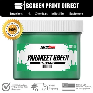Parakeet Green - Screen Printing Plastisol Ink - Low Temp Cure 270F - 5 Gallon - Picture 1 of 5
