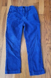 Burberry Kinder Jungen Cord Blau Baumwolle Elastisch Verstellbarer Bund Hose 6Y - Bild 1 von 11