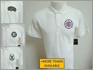 New S-5XL White Nba Men's Cotton #80I Polo Shirt - Picture 1 of 51