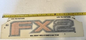 (1) 14” OEM Ford FX2 Decal Side F-150 Ranger Truck Orange Silver Black - Bild 1 von 2