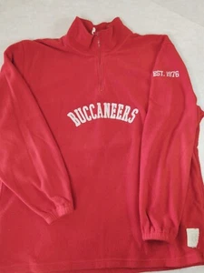 Reebok Gridiron Classic Tampa Bay Buccaneers Adult XL Fleece Pullover Zip Jacket - Picture 1 of 12