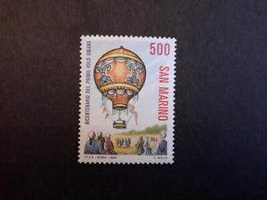 stamps San Marino 1983 200th Anniversary of Aviation MNH - Picture 1 of 1